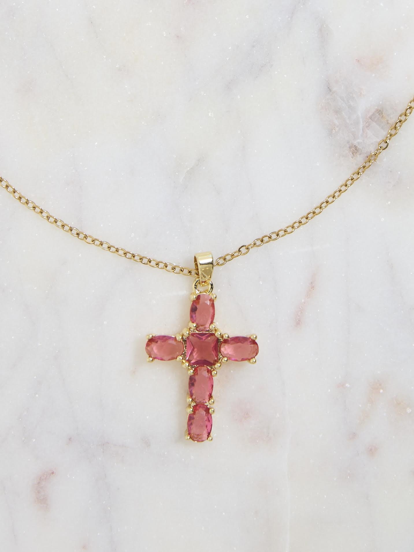 Chloe Cross Necklace | BE162