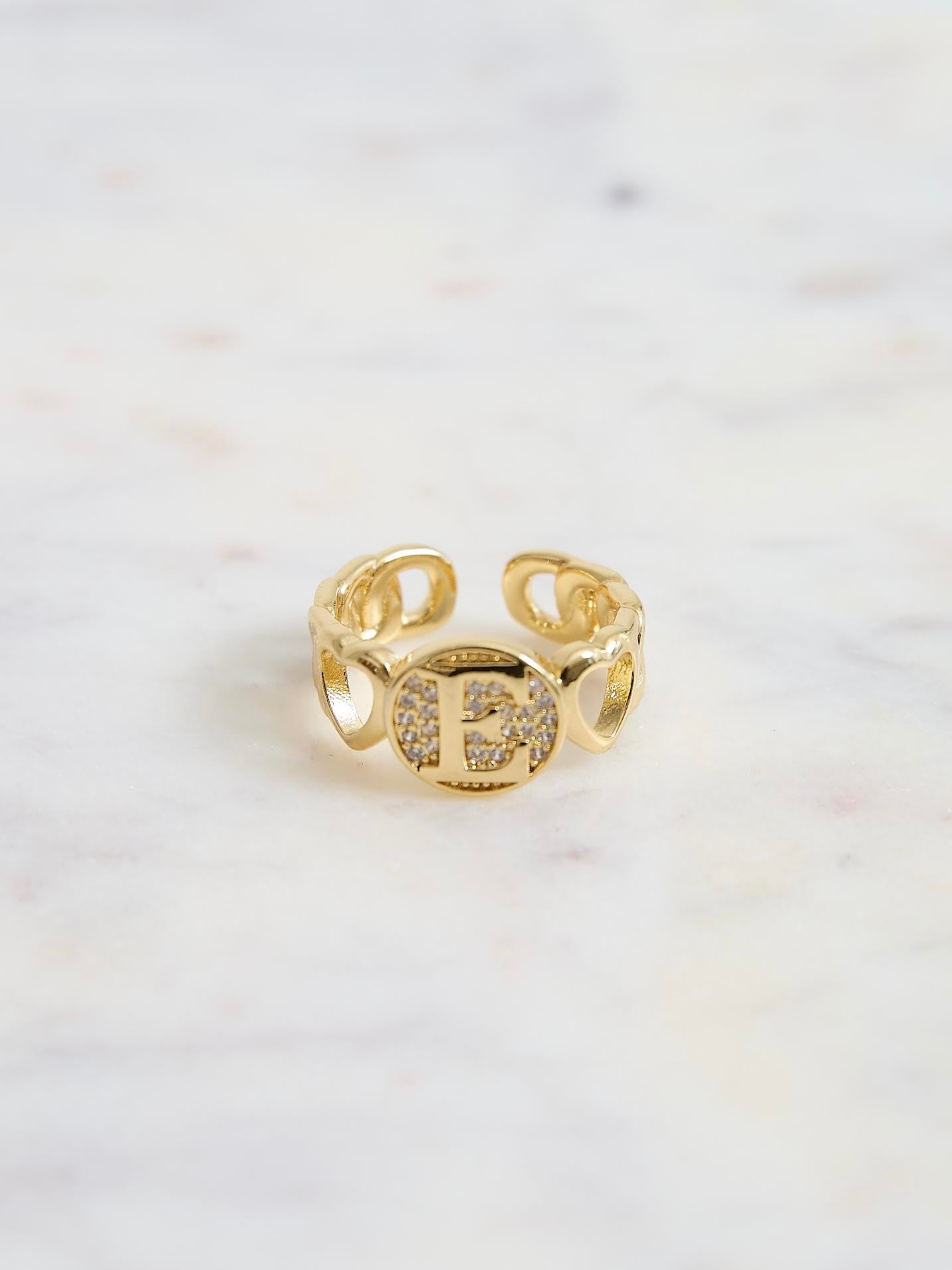 Bague avec initiales pour fille sexy | BE164