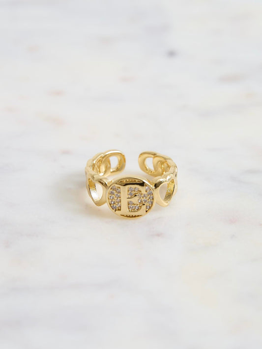 Hot Girl Initial Ring | BE164