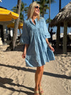 100% Cotton Italian 2-Piece Swing Dress | D206