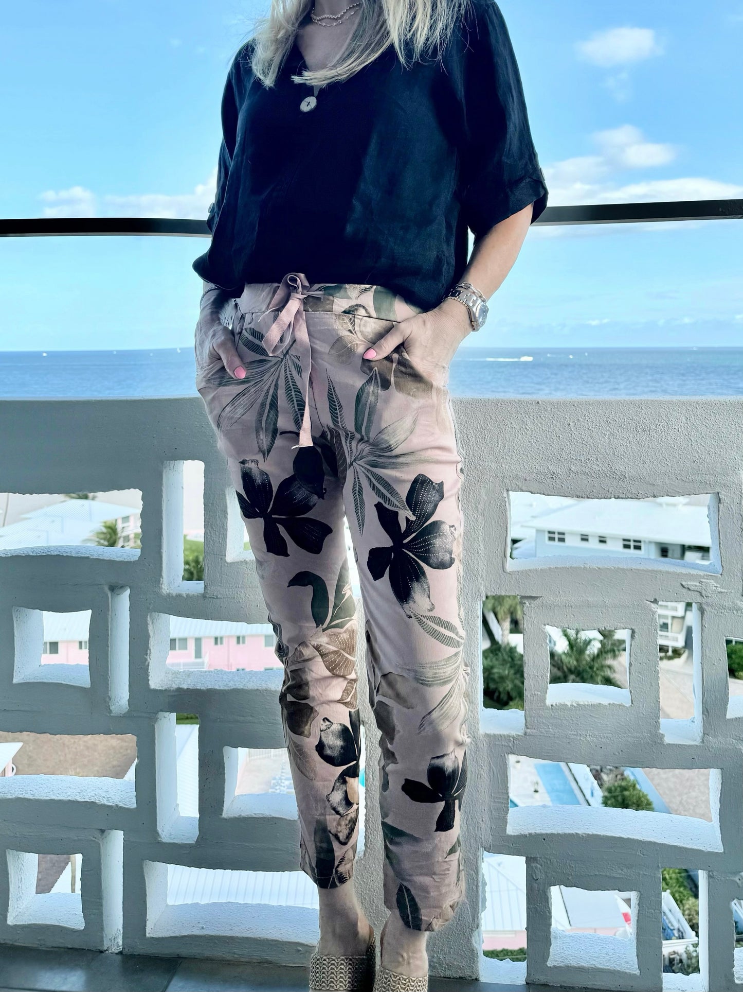 Tropical Print Joggers | PA664