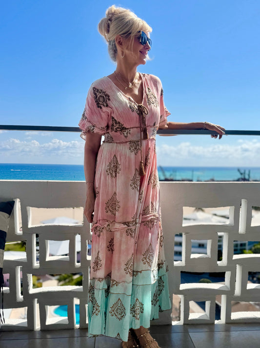 Pretty In Pink Maxi Dress | D230 (Pre-Order)