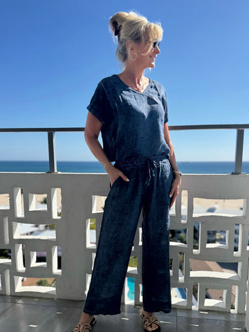 100% Linen Italian Casual Pant | PA258