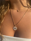 The Athena Medallion Necklace | Clip Chain