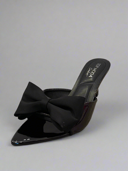 Patent Leather Bow Heel | SA200