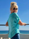 100% Linen Italian Perfect Tee | T231