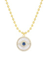 The Athena Medallion Necklace | Ball Bead Necklace