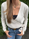 Cute Vibes Wrap Top With Bow | T371