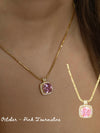 Belle Birthstone CZ Necklace | Gold