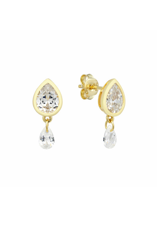 Teardrop CZ Earrings