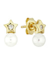 Pearl And Star Studs | E112
