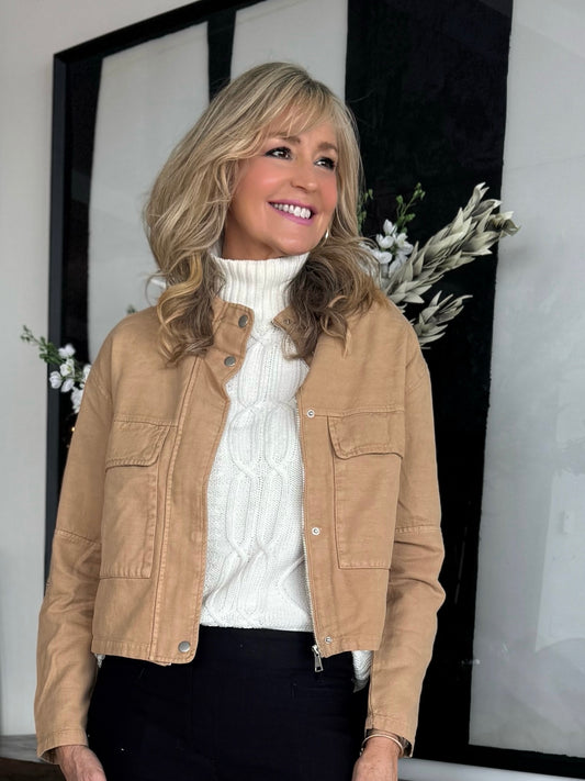 Fabulous Front-Pocket Zipper Jacket | JK208