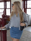 Fabulous Denim Skirt With Side Zipper | SK207