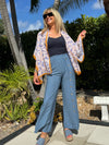 Stunning Italian Pant With Full Length Button Detail | PA271