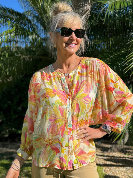 Summer Breeze Dolman Sleeve Blouse | T285