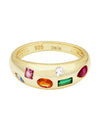 Luna Multi Stone Dome Ring