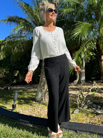 Everyday Pull-On Flowy Ankle Pant | PA253