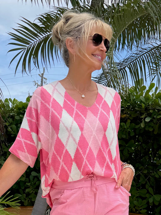 Italian Argyle Sweater | SW263