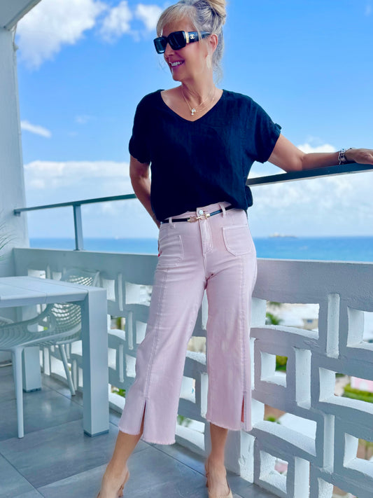 Fabulous Jeans With Embellished Front Seam | R275