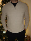Knit Quarter Zip Sweater | M205