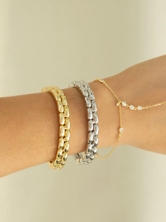 Mix Metal Stacking Bracelet | B108