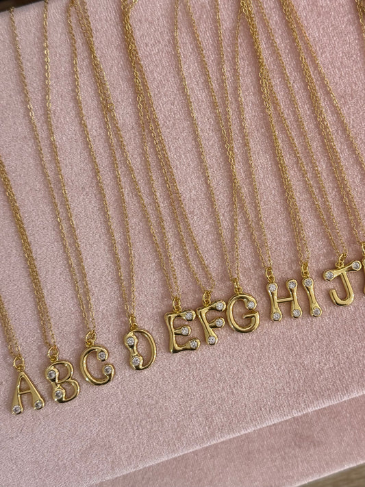 It-Girl CZ Initial Necklace