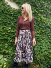 Chic Printed Maxi Skirt | SK228