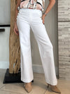 Classic White Wide Leg Pull-On Jean | R242