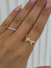 Bow Pavé CZ Ring