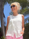 Airflow Front Slit Cami With Pocket | T337