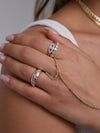 Luna Multi Stone Dome Ring