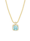 Belle Birthstone CZ Necklace | Gold