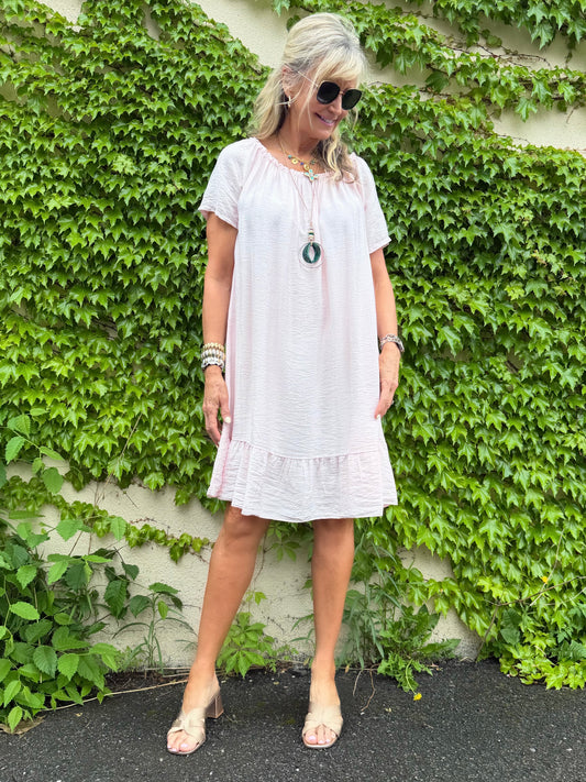 Wear It 2-Way Italian Dress With Necklace | D238