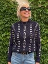 Contrast Cable Knit Sweater | SW262