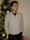 Knit Quarter Zip Sweater | M205