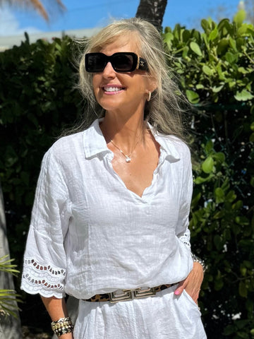 100% Linen Amore Italian Top | T310