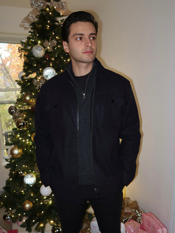 Zip-Up Jacket With Front Pockets | M204