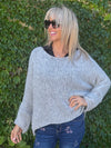Italian Chunky Knit Oversized Boyfriend Sweater | SW270