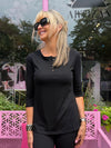 Artizan Fave Beyond Basic Long-Sleeve Top With Button-Front Detail | T353