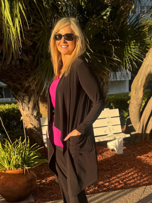 Wardrobe Staple Open Front Cardi | C225