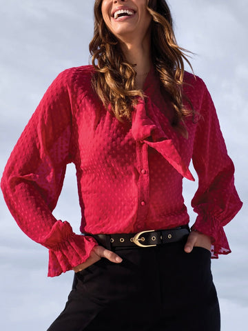 Cool Girl Polka Dot Blouse | T363