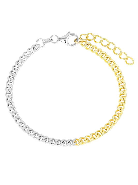 Two Tone Chain Bracelet