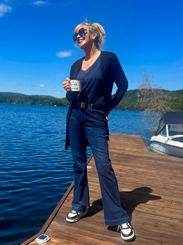 Classic Pull-On Flare Jeans | JN200