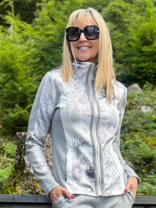 Super Cool Abstract Zip-Up Sweater | SW213