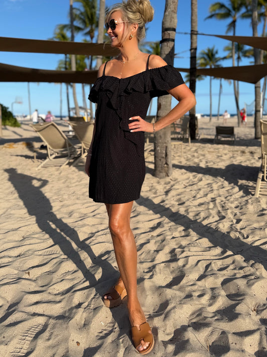 Wear It 2-Ways Dress With Ruffle | D221