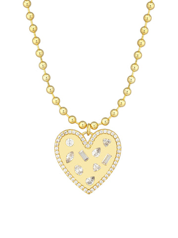 Crush Confetti Heart Necklace
