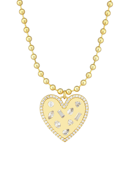 Crush Confetti Heart Necklace