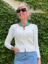 Beautiful Button Birthday Cardi | C222