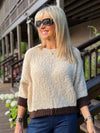 Italian Chunky Knit Contrast Sweater | SW265