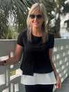 2-Piece Asymmetrical Party In The Back Fooler Top | T238